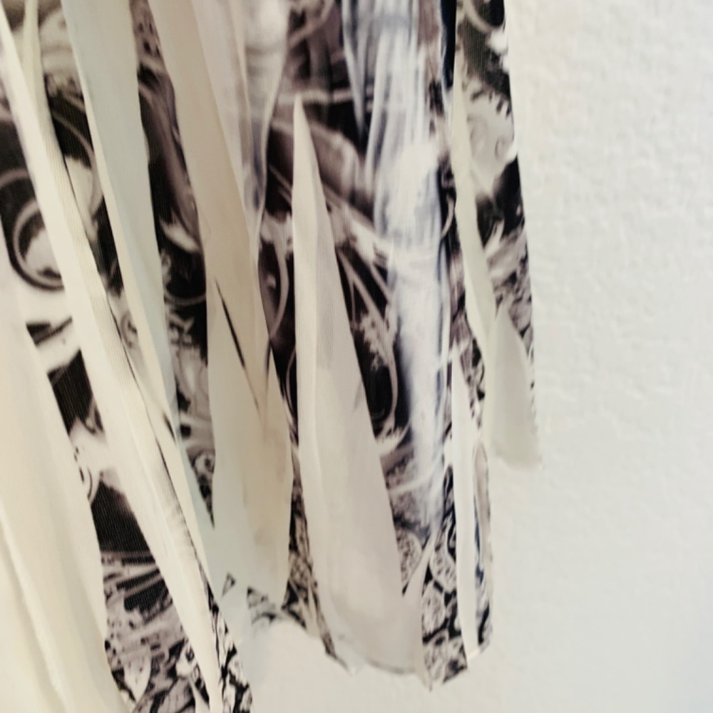 One World Skirt XL Black White Fairy Artsy Boho Flouncy Forest Earthy Boho - Picture 6 of 13